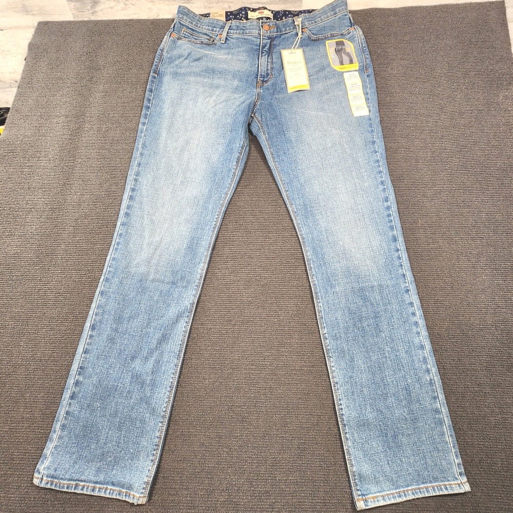 Levi's Jeans Women 16 Medium Blue Perfect Waist 525 Straight Leg NWT